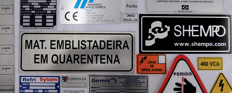Placas e Etiquetas Metálicas
